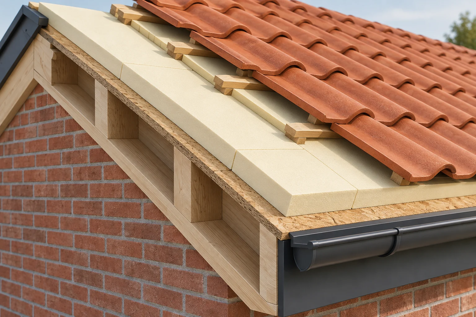 Pitched roof insulation